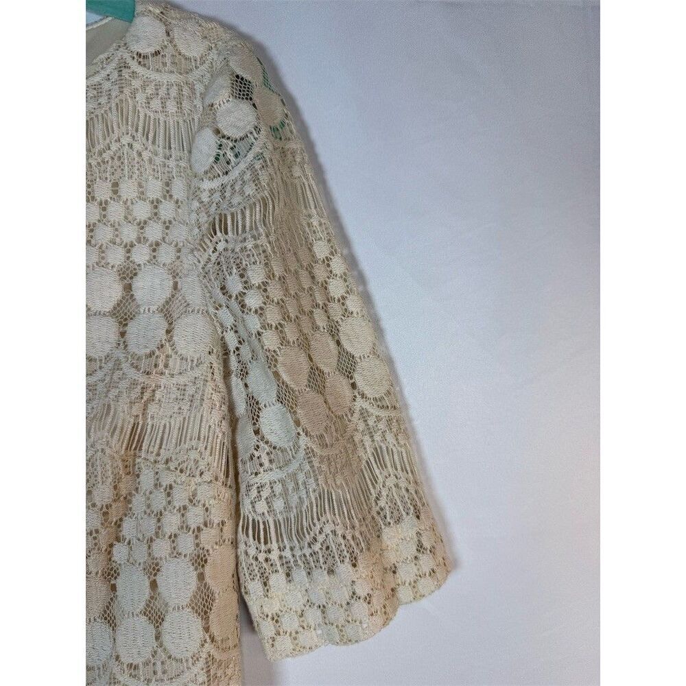 Jessica Howard Dress Womens Size 6 Ivory Lace Shift Sheath Knee Length - Picture 6 of 13